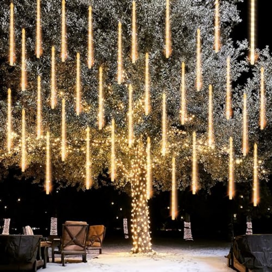 Christmas Lights Outdoor - Christmas Lights Outdoor, Meteor Shower Rain