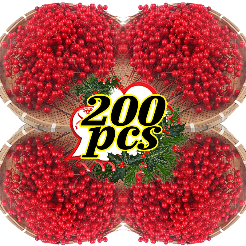200/10pcs Christmas Artificial - Christmas Wreath Fake ulasan dan harga