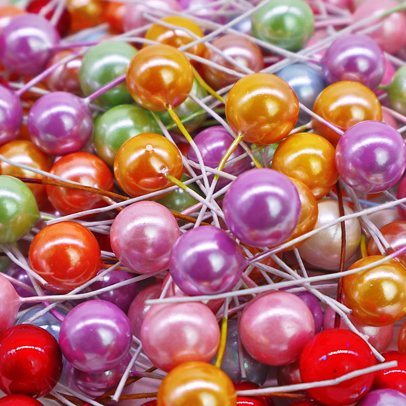 100/200pcs Pearl Stamens Mini  - Christmas Wreath Fake ulasan dan harga