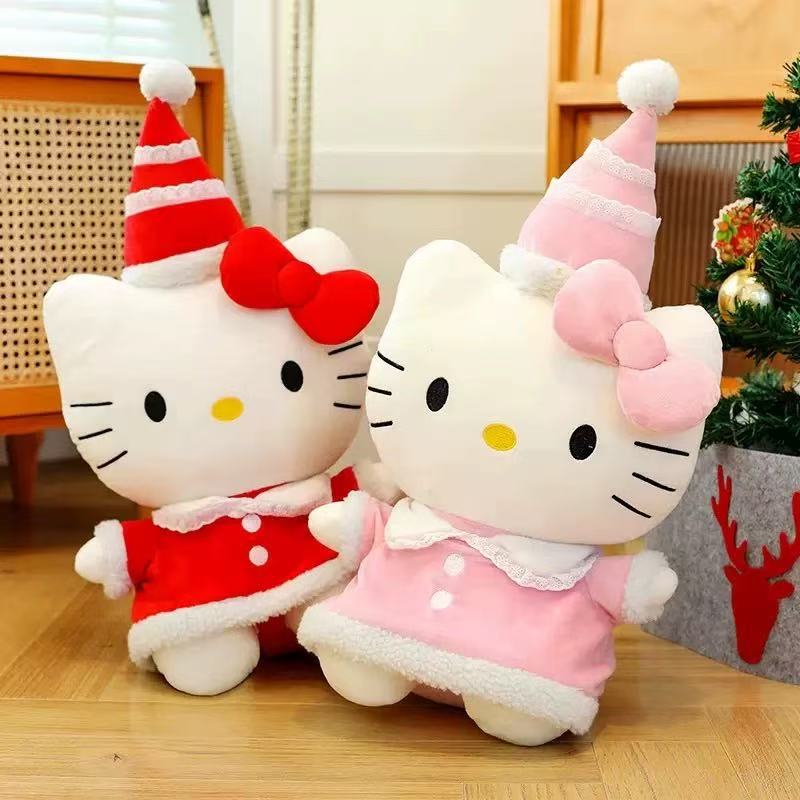 New Cute Kt Cat Plush Toy With - Santa Hat Plush ulasan dan harga