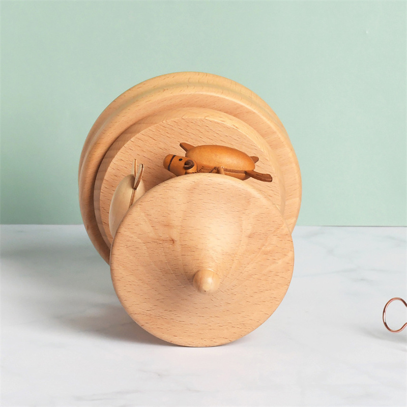 Wooden Carousel Music Box Orna - Snow Globe Musical ulasan dan harga