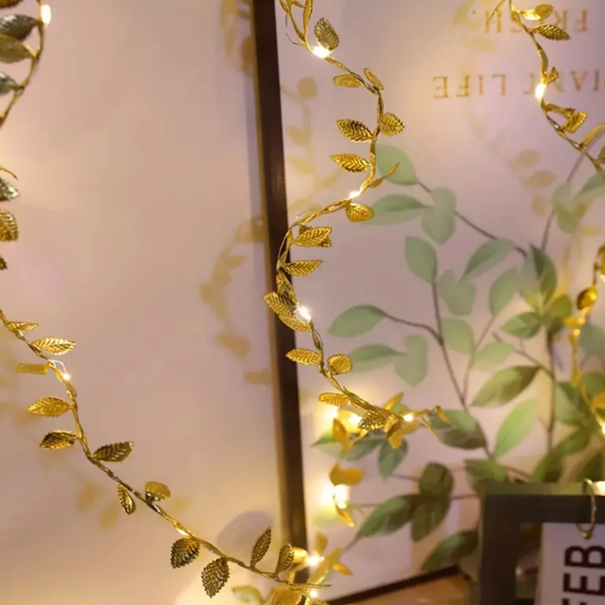 LED Golden Leaves String Light - Led Fairy String Lights ulasan dan harga