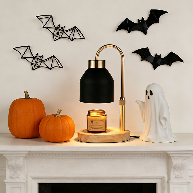 Black Candle Warmer Lamp with  - Holiday Candle Set ulasan dan harga