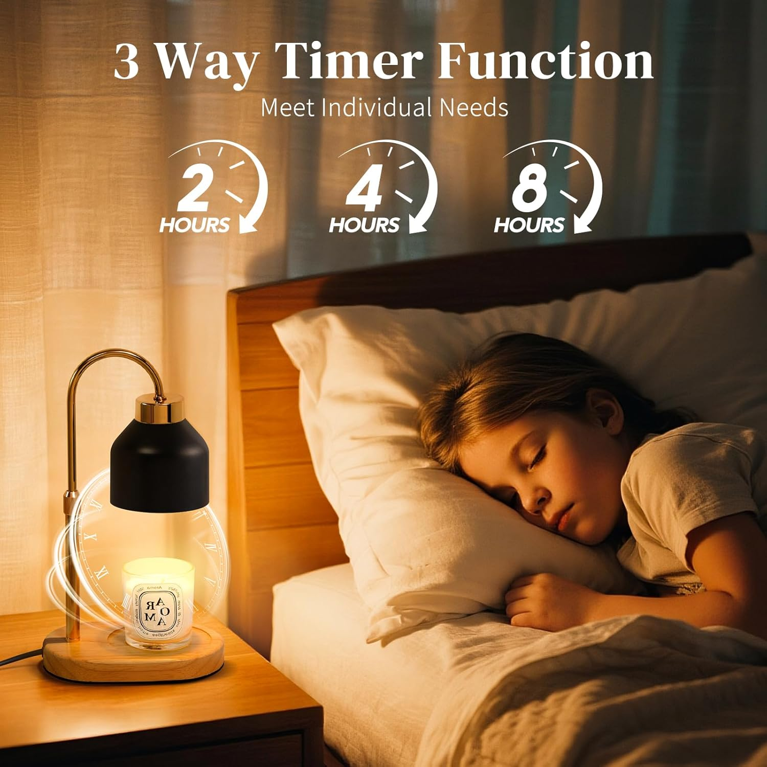 Black Candle Warmer Lamp with  - Holiday Candle Set ulasan dan harga