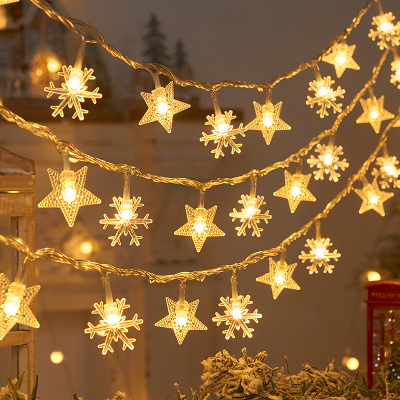1.5M/3M Snowflake star LED Str - Led Fairy String Lights ulasan dan harga