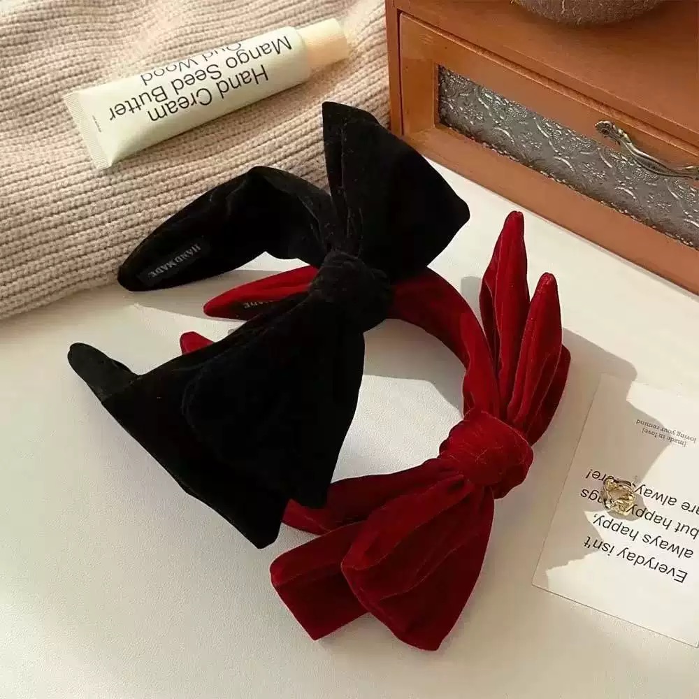 AWAYTR 1pc Large Velvet Bow Ha - Ribbon Bow Gift ulasan dan harga