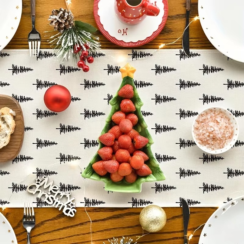 Minimalist Christmas Tree Tabl - Christmas Table Runner ulasan dan harga