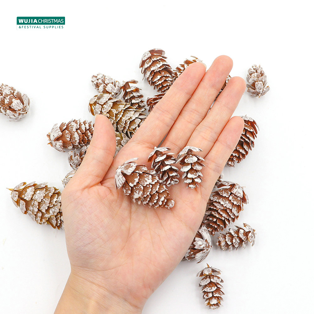 24Pcs Christmas Fake Pine Cone - Christmas Wreath Fake ulasan dan harga