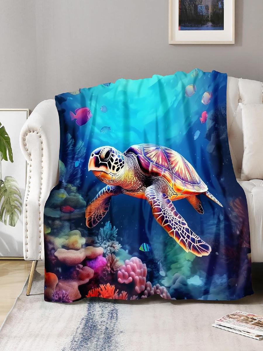 Aimego Sea Turtle Blanket  Oce - Christmas Throw Blanket ulasan dan harga