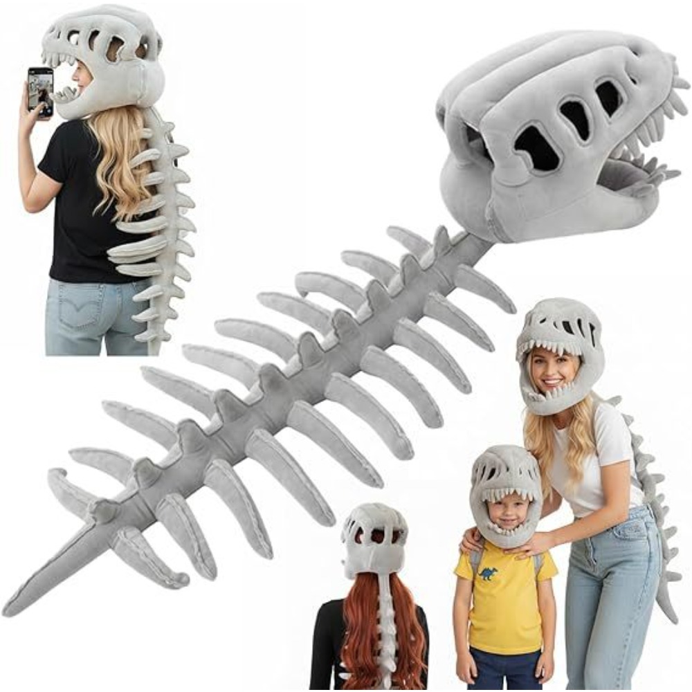 An interesting dinosaur skull  - Santa Hat Plush ulasan dan harga