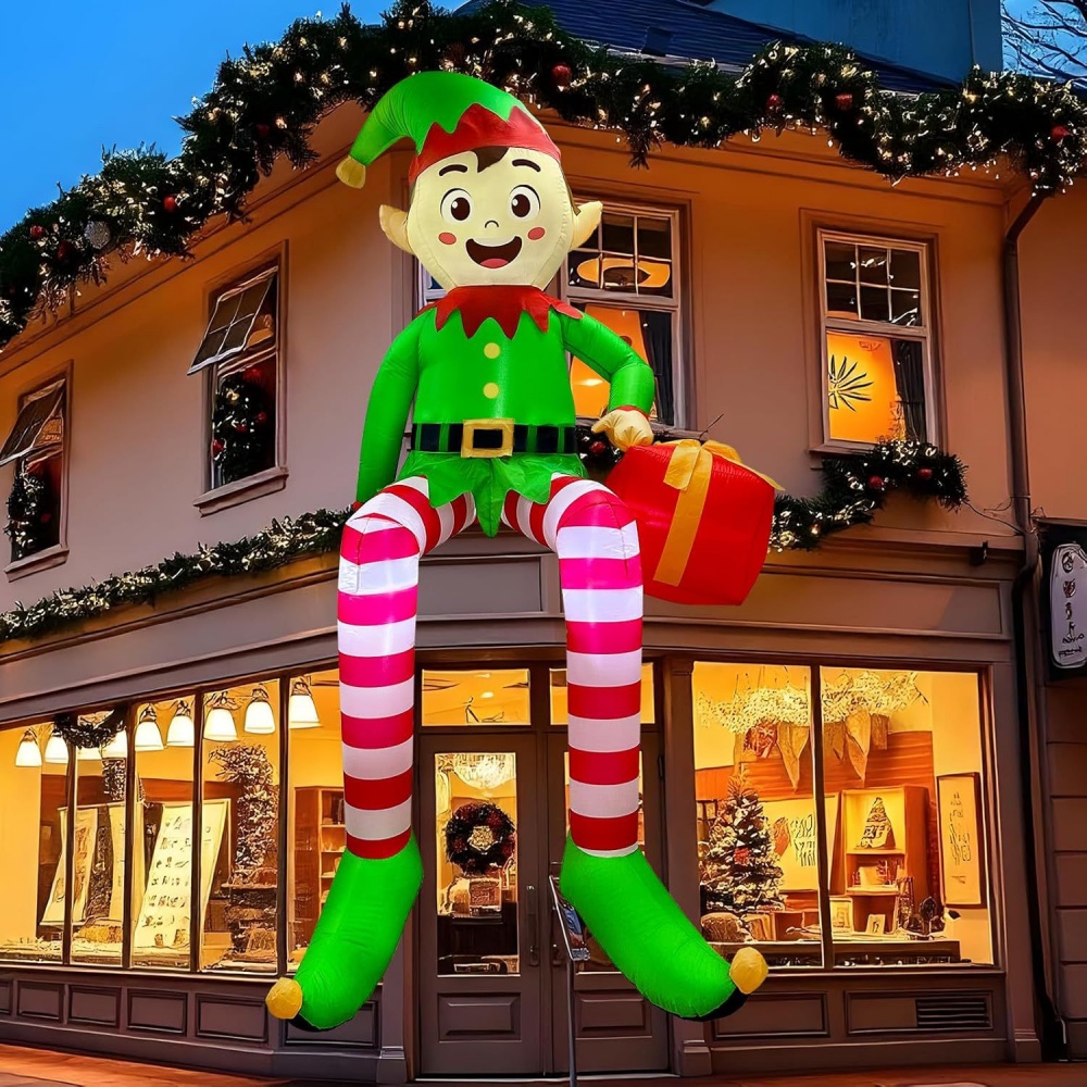 8FT Christmas Inflatables Sitt - Christmas Lights Outdoor ulasan dan harga