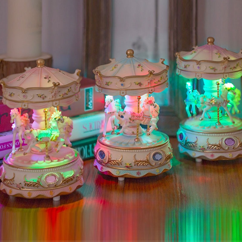 Handmade Resin Carousel Music  - Snow Globe Musical ulasan dan harga