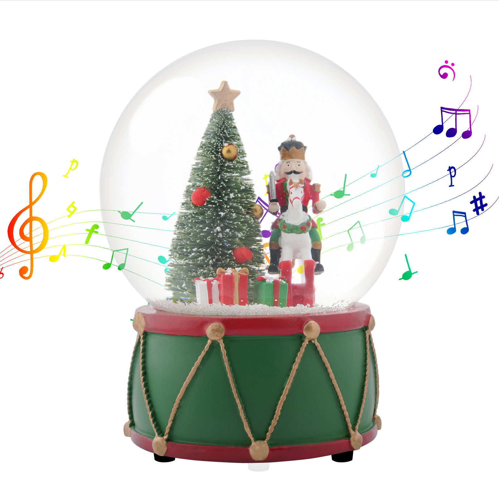 Christmas Music Snow Globe wit - Snow Globe Musical ulasan dan harga