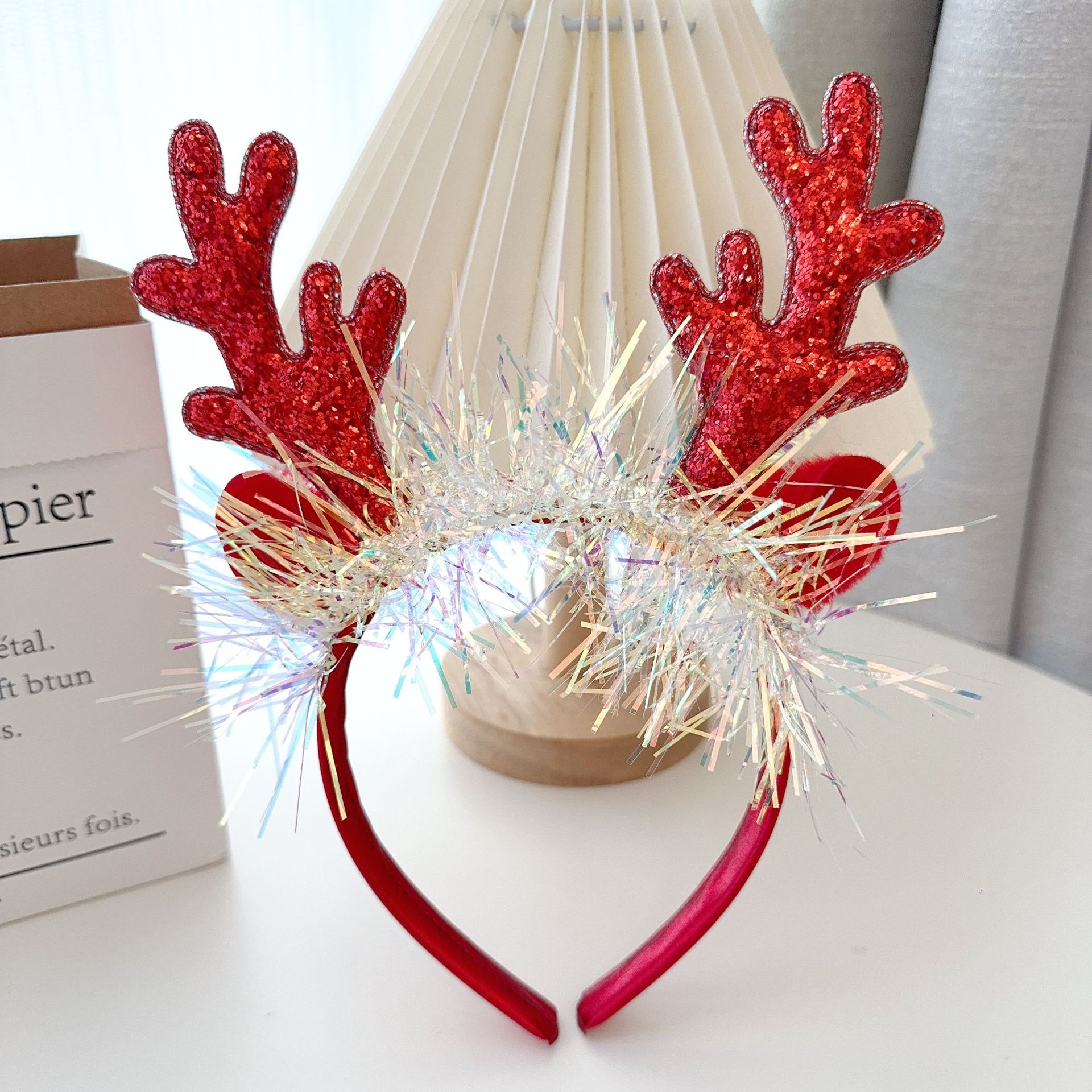 Xmas Hair Accessories Versatil - Reindeer Antlers Headband ulasan dan harga