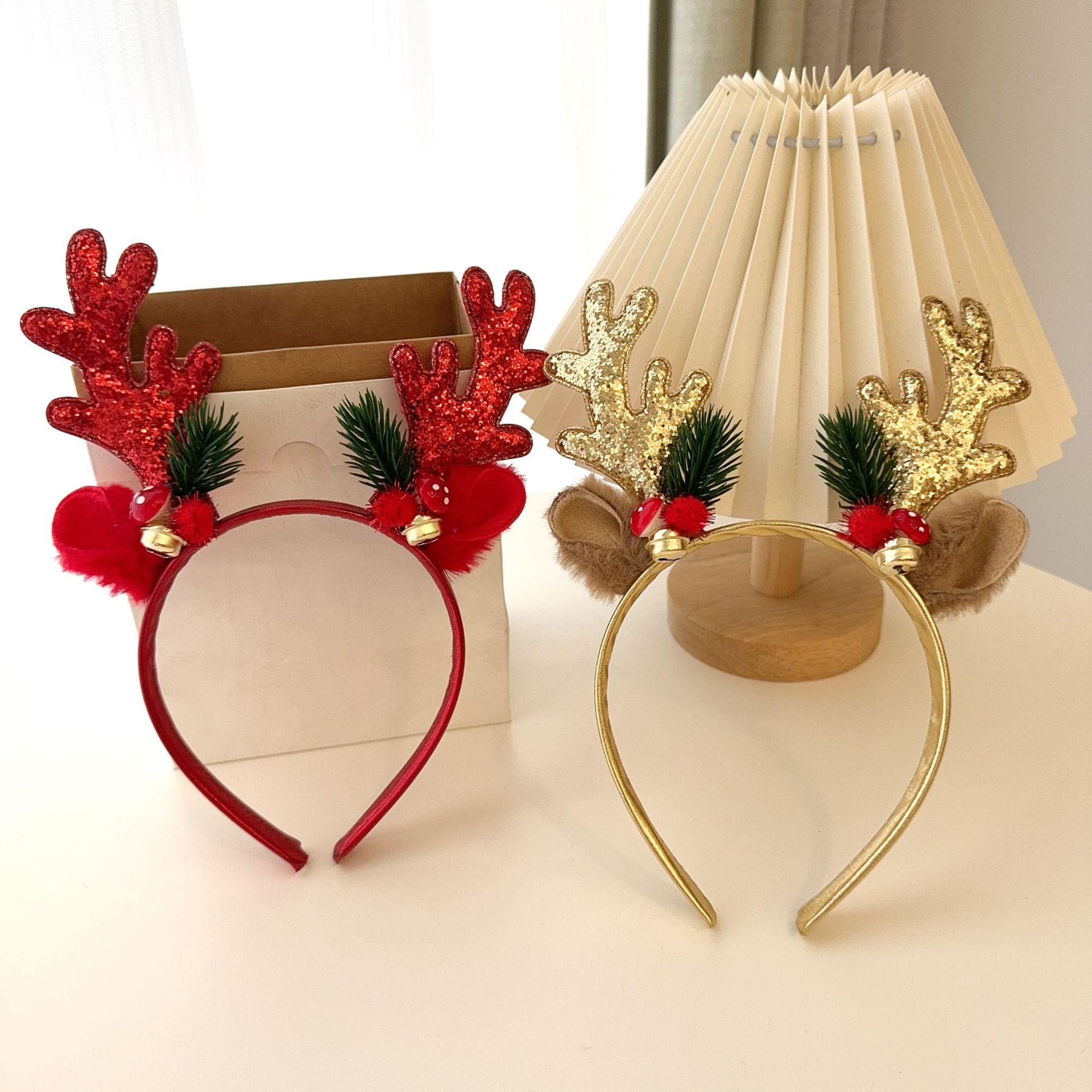 Xmas Hair Accessories Versatil - Reindeer Antlers Headband ulasan dan harga