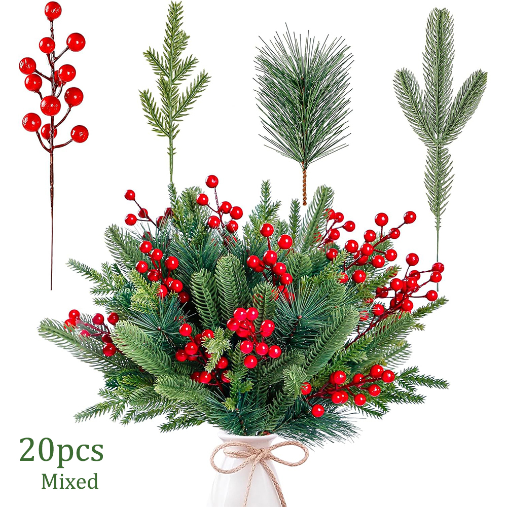 Artificial Pine Branches Fake  - Christmas Wreath Fake ulasan dan harga