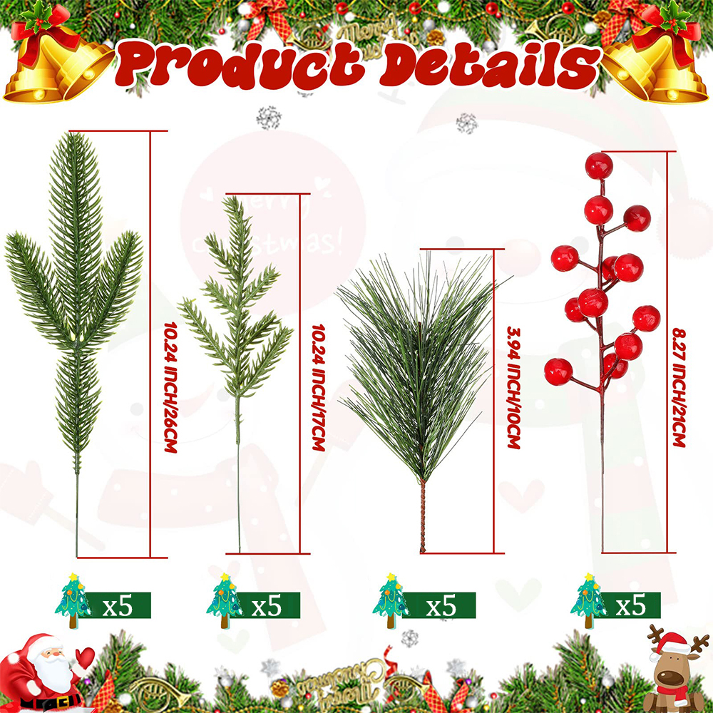 Artificial Pine Branches Fake  - Christmas Wreath Fake ulasan dan harga