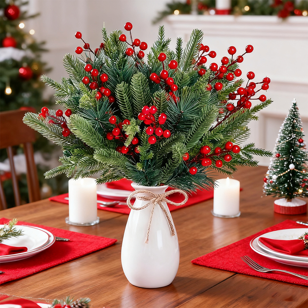 Artificial Pine Branches Fake  - Christmas Wreath Fake ulasan dan harga