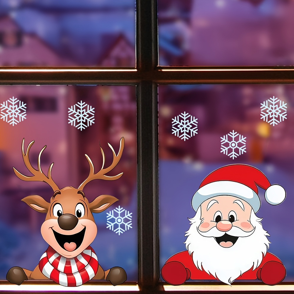 Festive Christmas Window Stick - Snowflake Window Decal ulasan dan harga