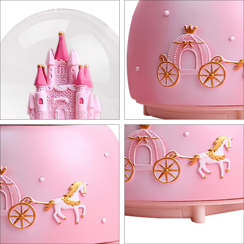 1Pcs Music Snow Globe Desktop  - Snow Globe Musical ulasan dan harga