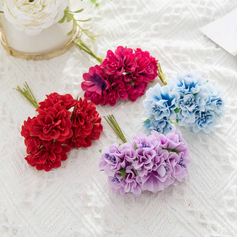 18Pcs Artificial Flowers Stame - Christmas Wreath Fake ulasan dan harga
