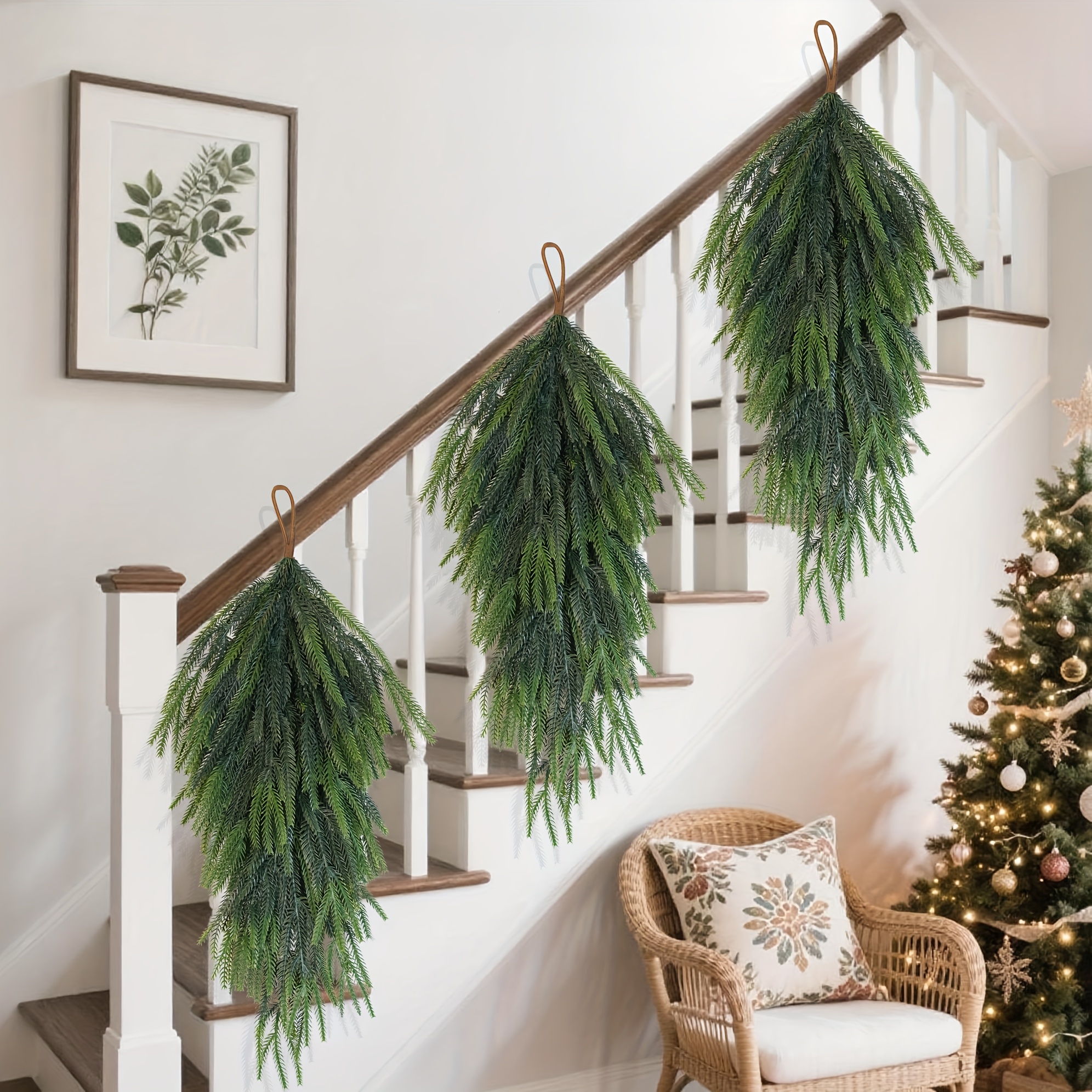 4pcs/2pcs Artificial Pine Need - Christmas Tree Artificial ulasan dan harga