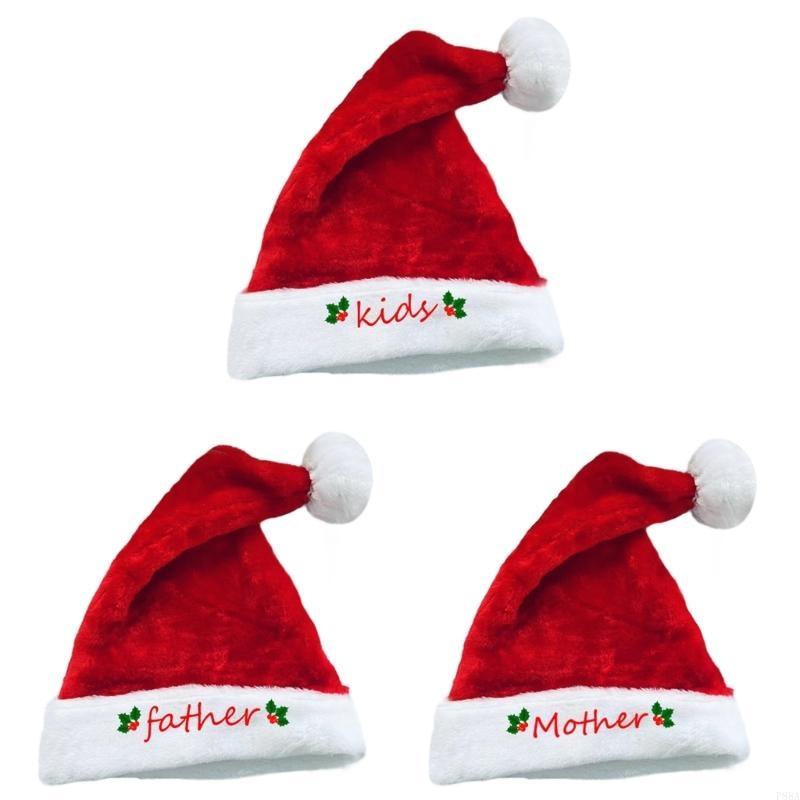 P88A Embroidery Christmas Sant - Santa Hat Plush ulasan dan harga