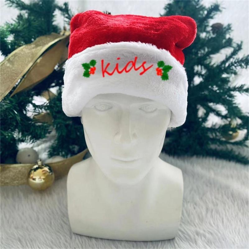 P88A Embroidery Christmas Sant - Santa Hat Plush ulasan dan harga