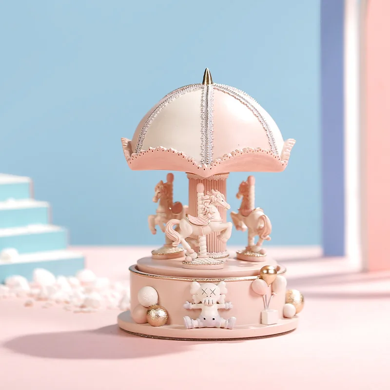 Carousel Music Box Snow Ball M - Snow Globe Musical ulasan dan harga