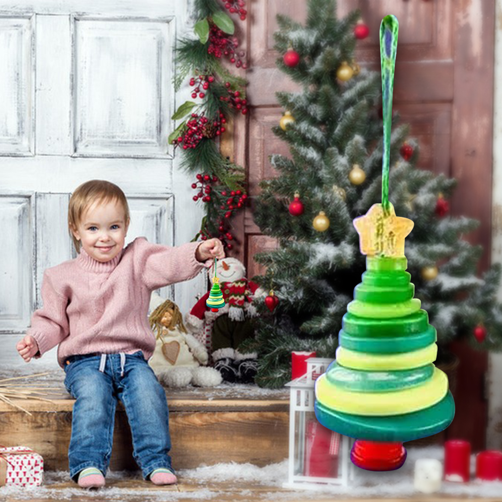 DIY Button Snowman Ornament Ki - Christmas Stocking Hanging ulasan dan harga