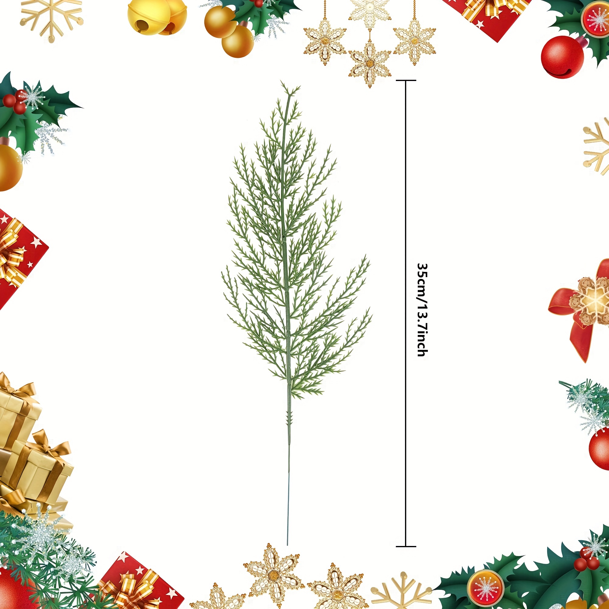 20Pcs Artificial Pine Sprigs F - Christmas Tree Artificial ulasan dan harga