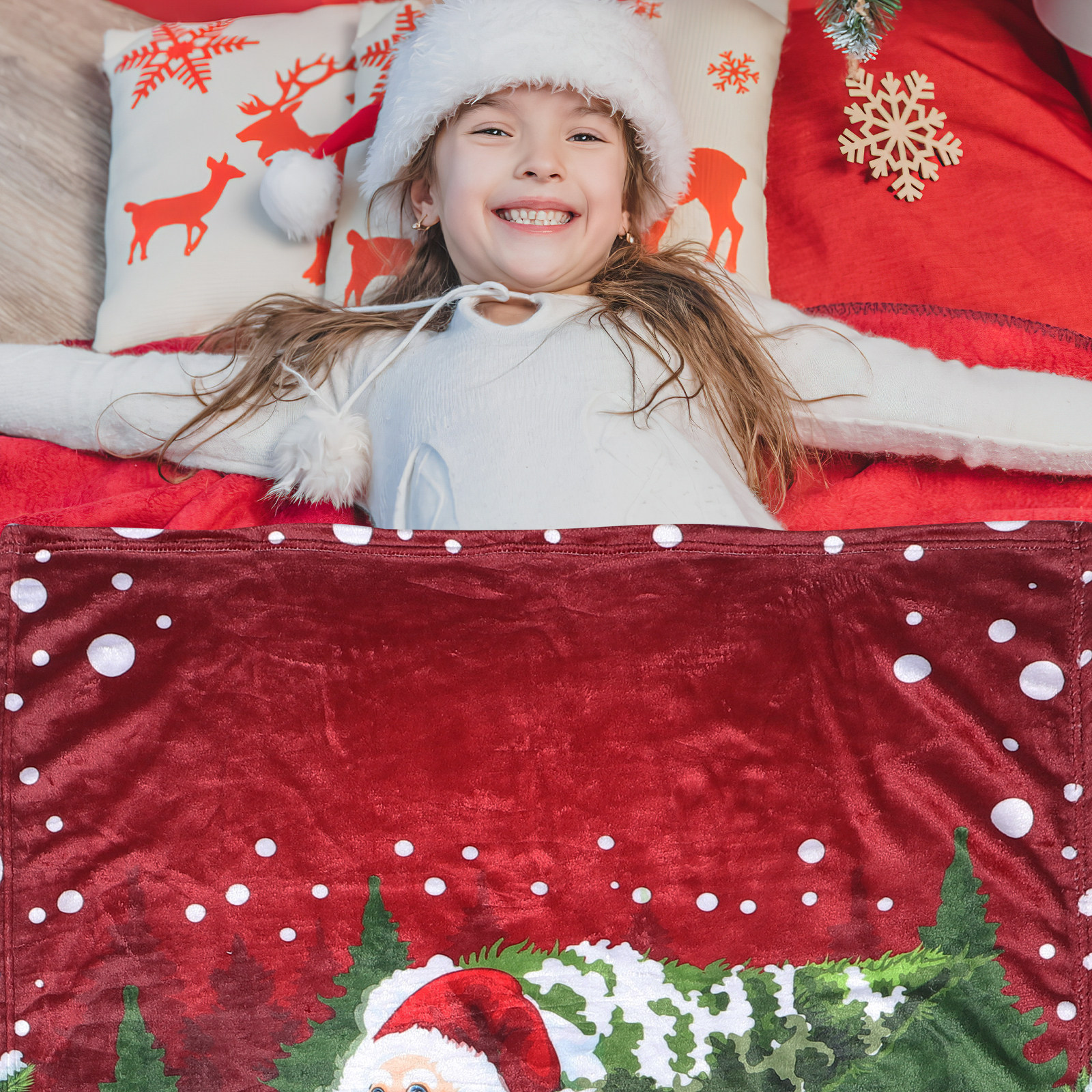 Charming Christmas Throw Blank - Christmas Throw Blanket ulasan dan harga
